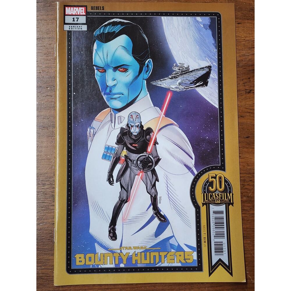 STAR WARS BOUNTY HUNTERS #17, 2021 Sprouse Admiral Thrawn Rebels 50th Variant VF